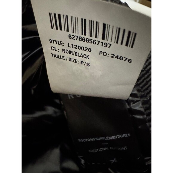 RUDSAK GLOSSY BLACK PUFFER HOODIE VEST NWOT small - Picture 11 of 11